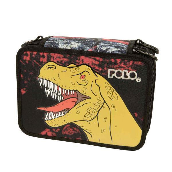 Κασετίνα POLO Dinosaur με 3 Θήκες - Image 1