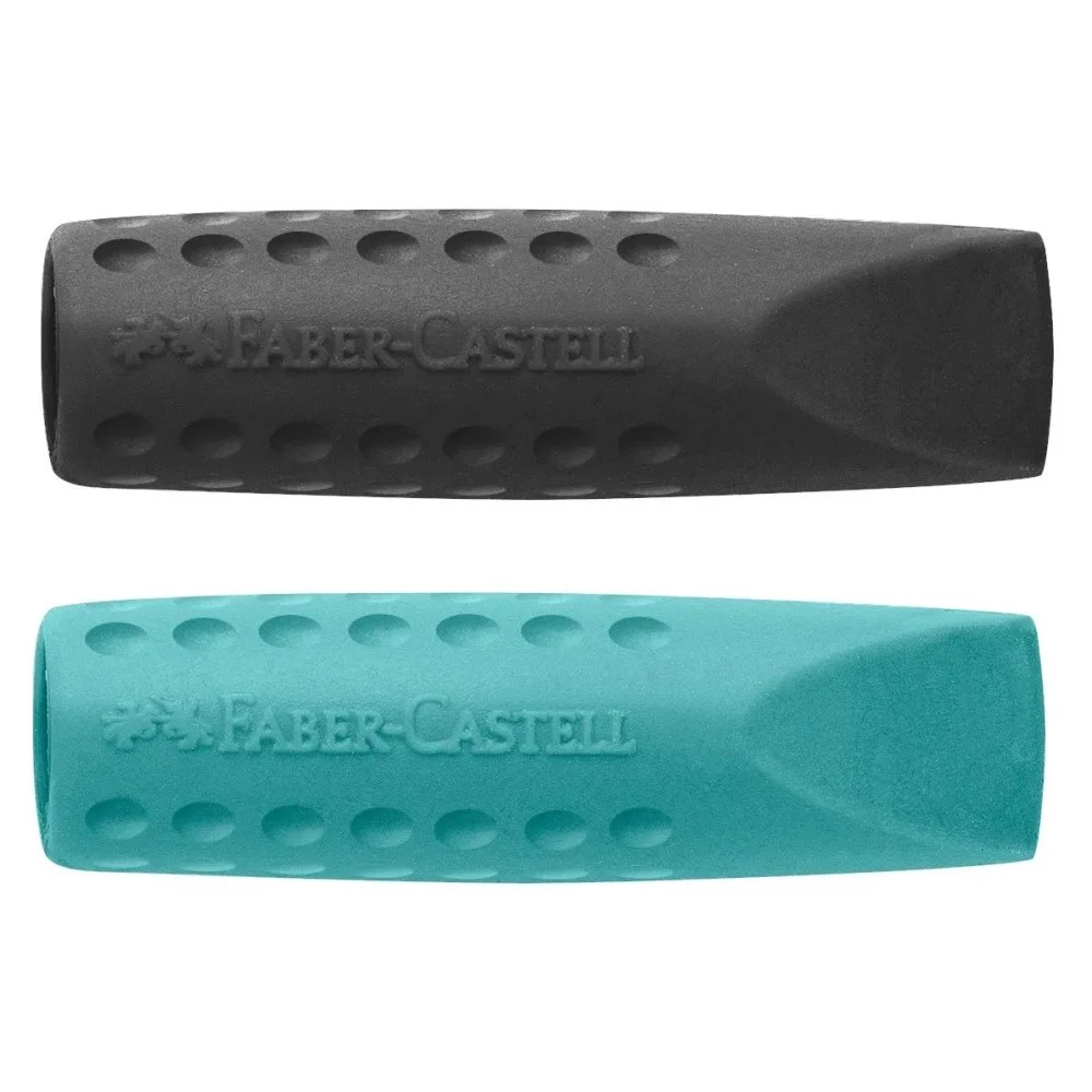 187173 Faber-Castell Γόμα για Μολύβι Μαύρο-Πετρόλ - Image 1