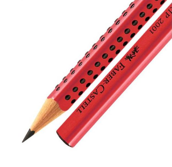 Faber-Castell Grip 2001 Μολύβι B Κόκκινο - Image 2