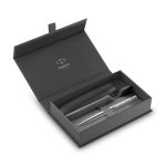 Parker Στυλό Jotter Ballpoint  Core Stainless Steel Ct με Μαύρη Θήκη