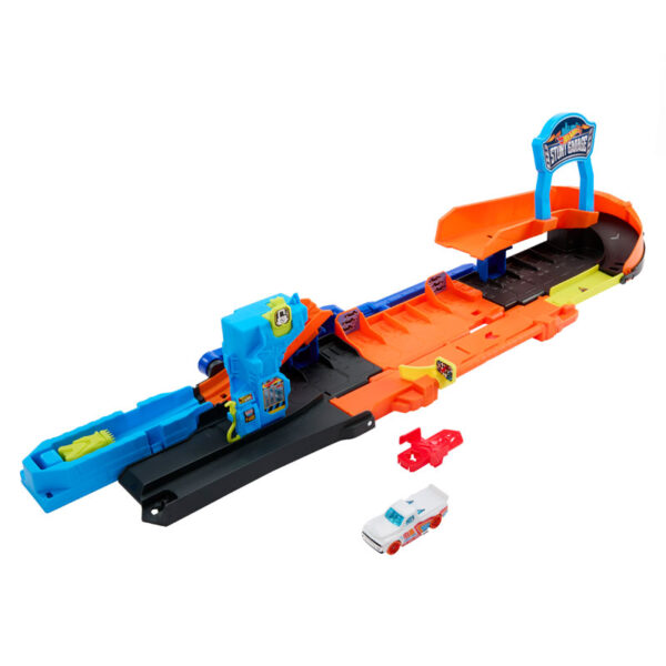 Mattel Hot Wheels City™ Transforming Stunt Garage Πολυμορφικό Γκαράζ Πίστα JHL94 - Image 4