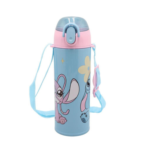 20260518113757 Gim Stitch Paidiko Pagouri Thermos Lilo Stitch Anoxeidoto Me Kalamaki Gri 450ml 552 05197