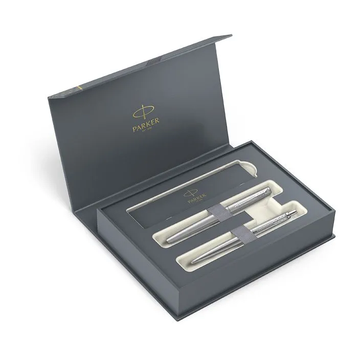 Parker Σετ Στυλό Ballpoint με Πένα Stainless Steel Ct σε Θήκη - Image 1