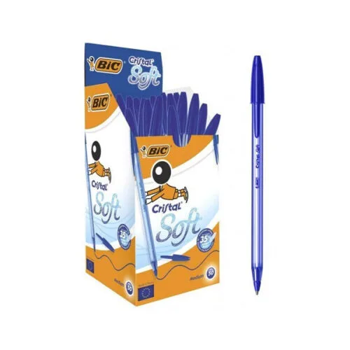 20260113113157 Bic Cristal Soft Stylo Ballpoint Mple Me Mple Melani 50tmch